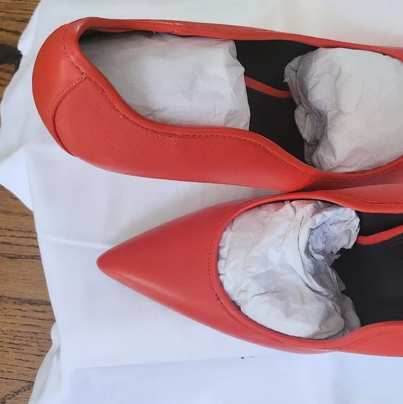 Reiss Women's Red Orange Bramley Stiletto 40 NWT - Picture 8 of 12